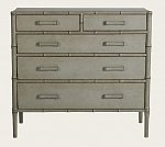 TRO040A - FAUX BAMBOO CHEST WITH FIVE DRAWERS (6)