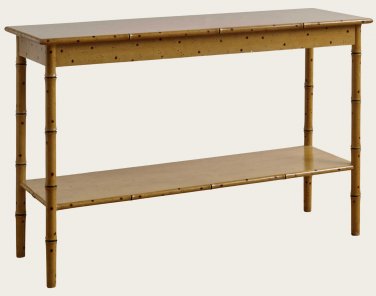 TRO090 - FAUX BAMBOO CONSOLE WITH BOTTOM SHELF