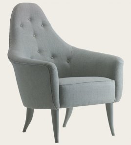 MID026 - ARMCHAIR WITH CURVED BACK