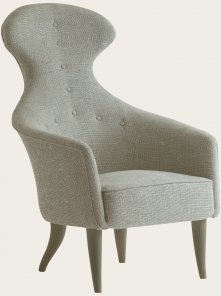 MID029 - ARMCHAIR WITH HIGH CURVED BACK