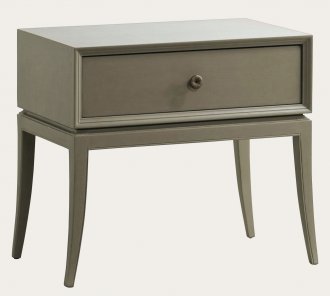 MID0032 - BEDSIDE TABLE WITH ONE DRAWER & BRASS PULL