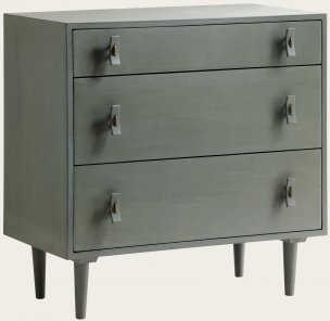 MID052 - CHEST WITH THREE DRAWERS & WOOD HANDLES