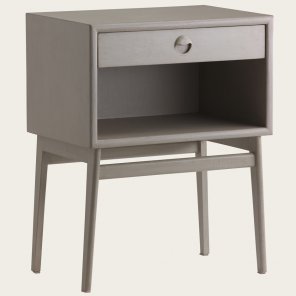 MID038L - BEDSIDE TABLE WITH ROUND PULL HANDLE