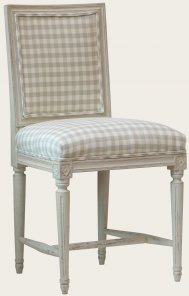 GUS015 - CHAIR SQUARE WITH UPHOLSTERED BACK