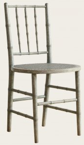 GUS026A - BAMBOO CHAIR WITH ROUND CANED SEAT