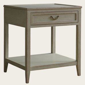 GUS108A - SIDE TABLE WITH ONE DRAWER & BOTTOM SHELF LOW
