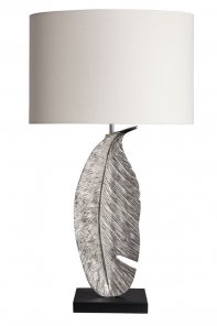 Leaf Nickel Table Lamp
